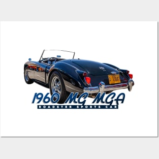 1960 MG MGA Roadster Sports Car Posters and Art